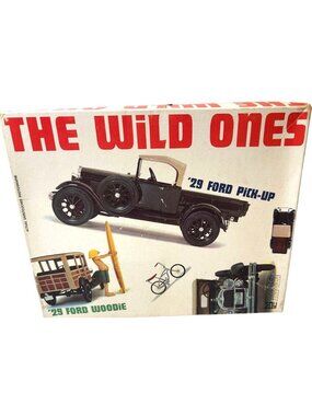 Vintage The Wild Ones 29 Ford Pick-Up Or Woodie 1/25 Model Kit MPC 300-149 Unass